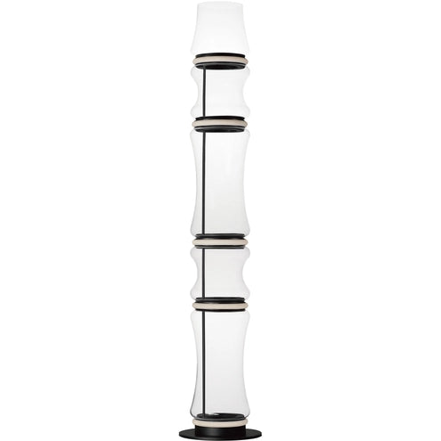 ET2 Contemporary Lighting E21389-18BK Syndicate 5-Light LED Floor Lamp - CCT: 3000K - Finish: Black
