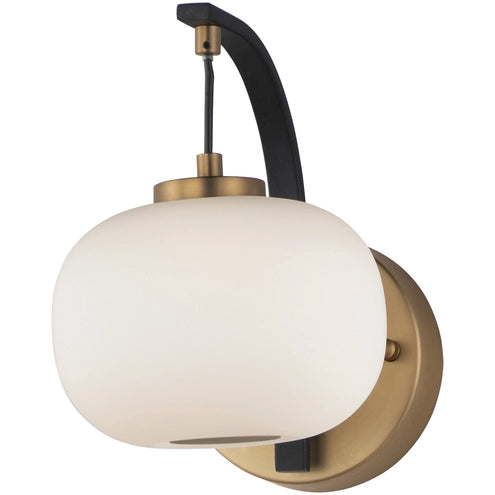 ET2 Contemporary Lighting E25062-92BKGLD 6 Inch Soji LED Wall Sconce Light - CCT: 3000K - Finish: Black and Gold