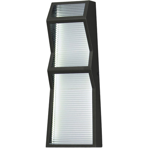 ET2 Contemporary Lighting E30123-144BK 16" Totem LED Outdoor Wall Sconce With Integrated LED - Finish: Black