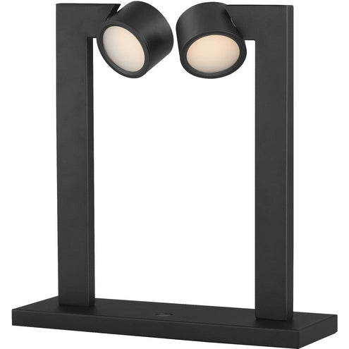 ET2 Contemporary Lighting E30523-BK Embrace 2-Light Lamp Light - CCT: 3000K - Finish: Black