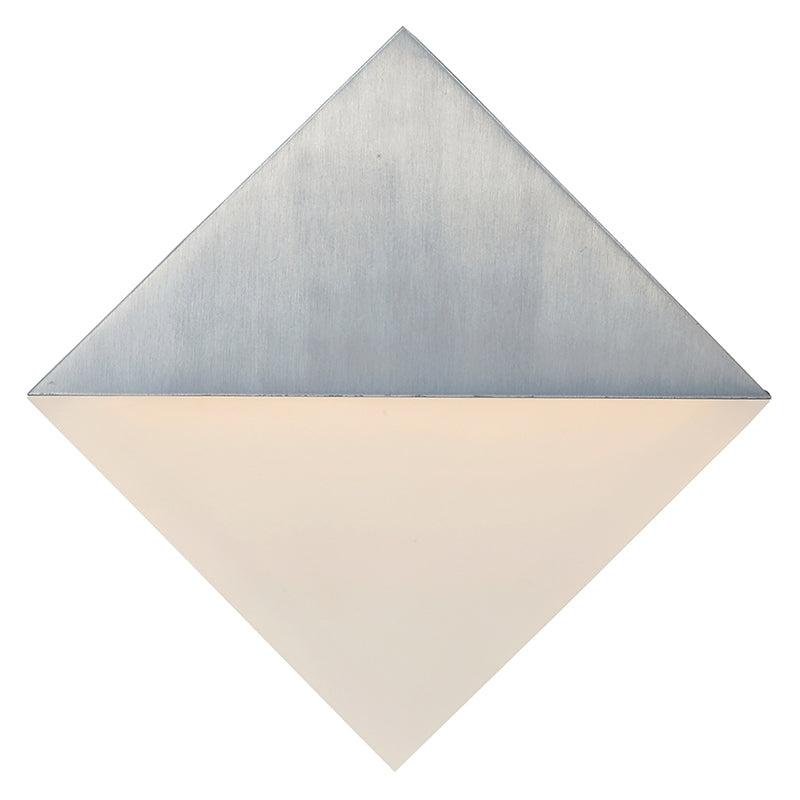 ET2 Contemporary Lighting E41284-SA Alumilux 1-Light Glow LED Outdoor Wall Sconce Light - Color Temperature: 3000K - Finish: Satin Aluminum