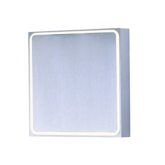 ET2 Contemporary Lighting E41329-SA Alumilux Outline 1-Light LED Outdoor Wall Sconce Light - Color Temperature: 3000K - Finish: Satin Aluminum