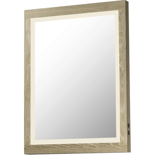 ET2 Contemporary Lighting E42052-OK 24"x32" Sawyer Framed LED Mirror - Finish: Oak