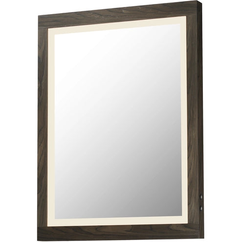ET2 Contemporary Lighting E42052-WN 24"x32" Sawyer Framed LED Mirror - Finish: Walnut