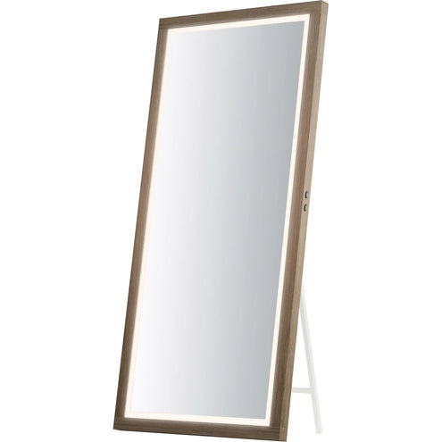 ET2 Contemporary Lighting E42057-OK 68"x32" Sawyer Framed LED Mirror - Finish: Oak