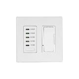 Eurofase EFSWTD1 One Digital Dimmer and One Digital Timer with White Screwless Plate and Box  - White