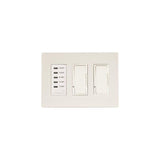 Eurofase EFSWTD2 Two Digital Dimmer and One Digital Timer with White Screwless Plate and Box  - White