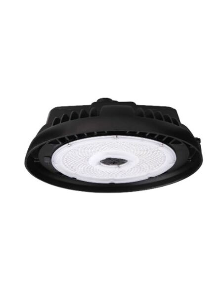Eiko HBX3-PS150-50-U HBX3 Wattage Selectable Round High Bay, PowerSet 150/130/100/80W, 5000K, 120-277V, Dimming, Black Finish