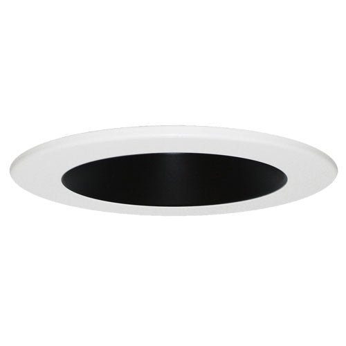 Elco Lighting EL4330B 4" Interchangeable Reflector Trim - Black Reflector White Ring