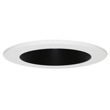 Elco Lighting EL4330B 4" Interchangeable Reflector Trim - Black Reflector White Ring