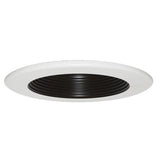 Elco Lighting EL4331B 4" Baffle Trim for ELD4RT LED Module - Black Baffle, White Ring