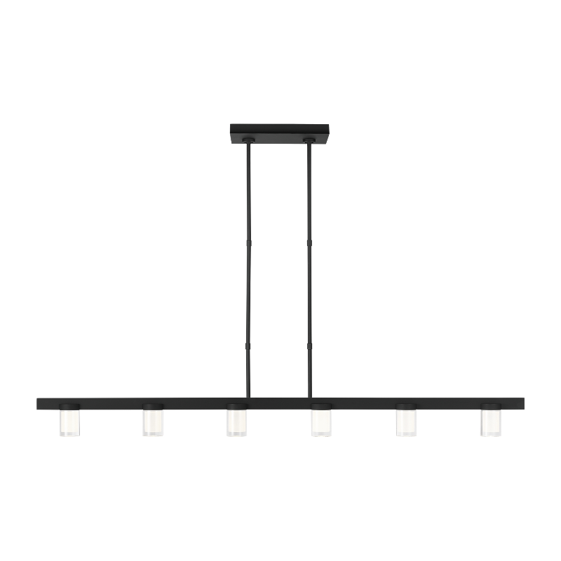 Visual Comfort Architectural 700LSESF60B-LED927-277 Esfera 6-lt 60" LED Linear Suspension - Nightshade Black - 25.1W 2700K - 2417 Lumens - CRI 90 - Voltage: 277V