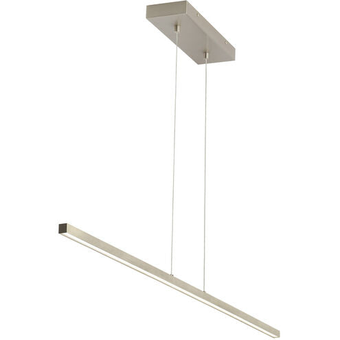Visual Comfort Modern Collection 700LSESN1S-LED930 Essence 50" 24W 3000K LED Linear Suspension Ceiling Light Satin Nickel