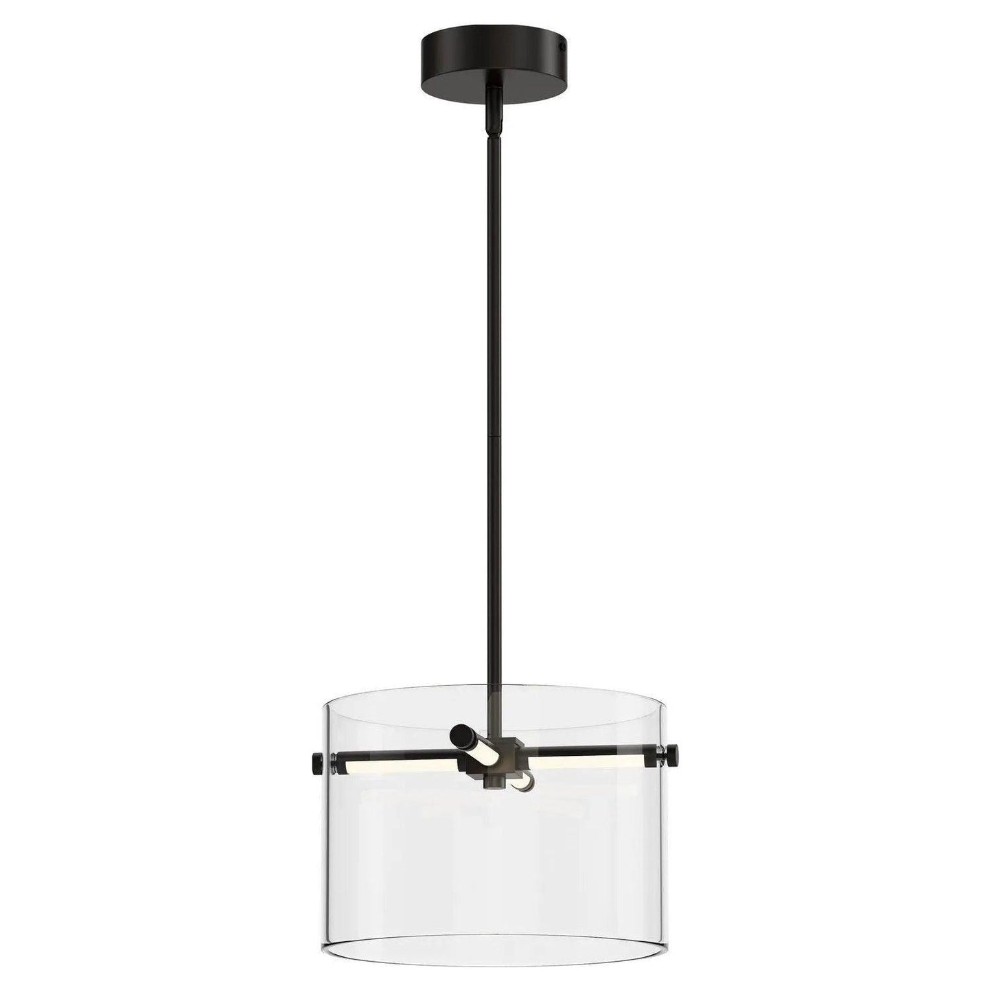 ET2 Contemporary Lighting E26382-18BK 13" Polo 1-Light LED Pendant Ceiling Light - Color Temperature: 3000K - Finish: Black