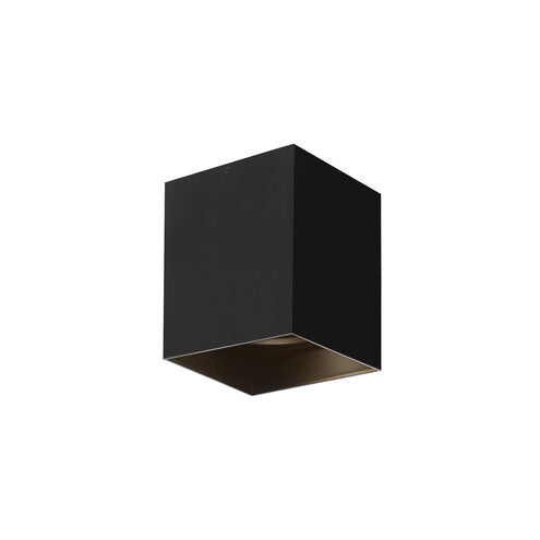 Visual Comfort Modern Collection 700FMEXO640BB-LED930 Sean Lavin Exo 5.2 Inch Matte Black-Black Flush Mount 14W LED 90 CRI 3000K 40°