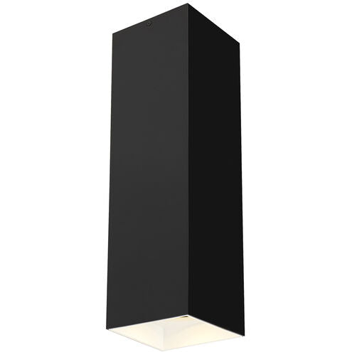 Visual Comfort Modern Collection 700FMEXO1820BW-LED935 Sean Lavin Exo 5.2 Inch Matte Black Shade-White Reflector Flush Mount LED 14W 3500K 20 Degree