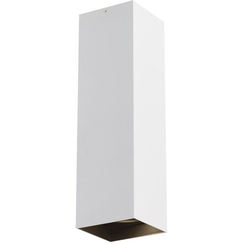 Visual Comfort Modern Collection 700FMEXO1820WB-LED935 Sean Lavin Exo 5.2 Inch Matte White Shade-Black Reflector Flush Mount LED 14W 3500K 20 Degree