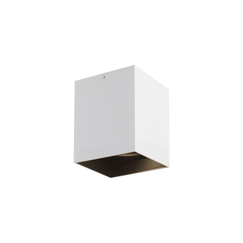 Visual Comfort Modern Collection 700FMEXO640WB-LED935 Sean Lavin Exo 5.2 Inch Matte White-Black Flush Mount 14W LED 90 CRI 3500K 40°