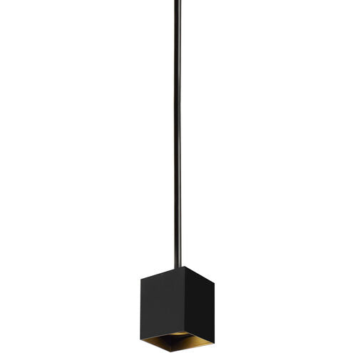 Visual Comfort Modern Collection 700TDEXOP61220BG-LED930 Sean Lavin Exo 5.2 Inch Matte Black-Gold Haze Pendant 14W LED 90 CRI 3000K 20° Beam