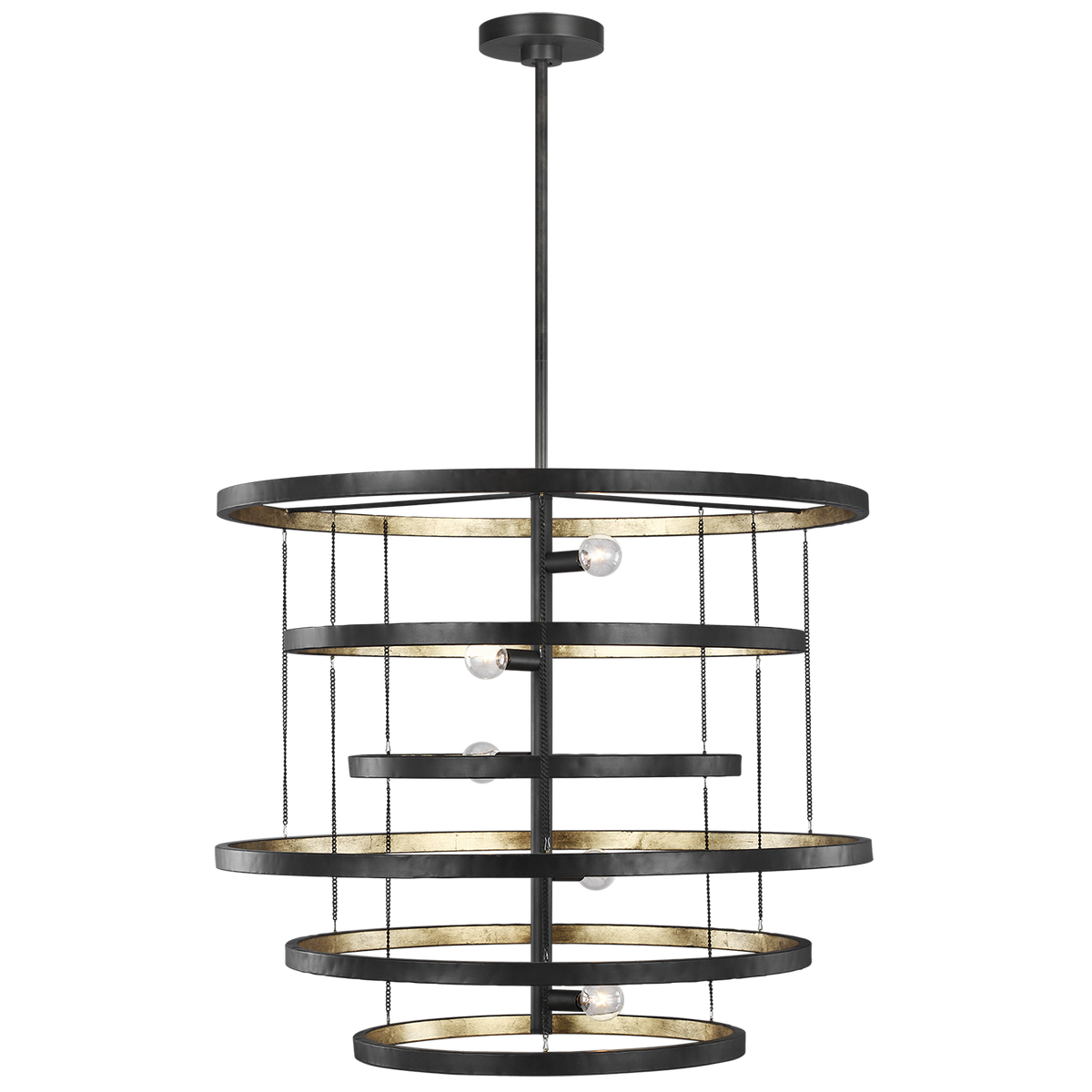 Generation Lighting Celeste 5 light aged iron chandelier ceiling light
