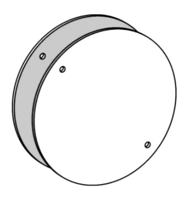 Orbit RBC-4 4” Round Weatherproof Blank Cover, Gray Finish