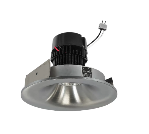NORA Lighting NPRLV-4RNB40XNN 4" Pearl Low Voltage LED Round Bullnose Retrofit, Lumens 1200lm, Wattage 11W, Color Temperature 4000K, Natural Metal Finish