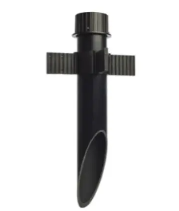 Nuvo 60-681 2-in PVC Mounting Post, Matte Black