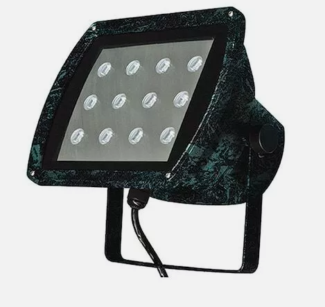 Dabmar Lighting DF5955-LB12-64K-VG Powder Coated Cast Aluminium Flood Light, Voltage 120V, Wattage 12W, Color Temperature 64K, Verde Green