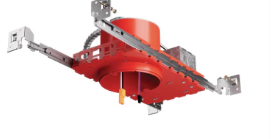 Elco Lighting EJB4ICDXA-EM5 4" New Construction IC Airtight Housing for 2-Hr Fire Rated Ceilings with Emergency Battery Backup, 0-10V, 120/277V