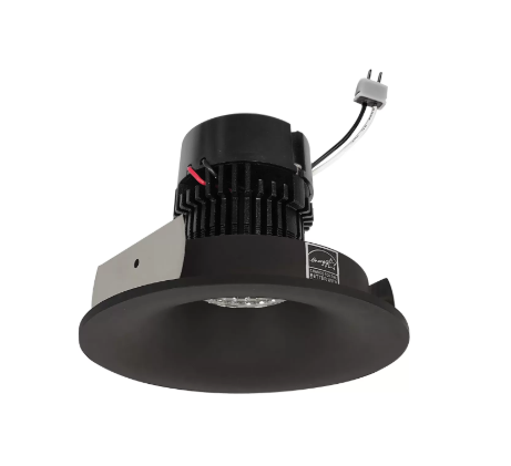 NORA Lighting NPRLV-4RNB40XBZ 4" Pearl Low Voltage LED Round Bullnose Retrofit, Lumens 1200lm, Wattage 11W, Color Temperature 4000K, Bronze Finish