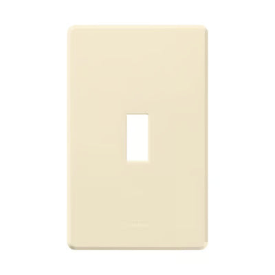 Lutron FG-1-AL Fassada 1-Gang Traditional Wall Plate - Finish: Matte - Color: Almond
