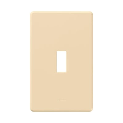Lutron FG-1-IV Fassada 1-Gang Traditional Wall Plate - Finish: Matte - Color: Ivory