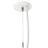 Nora Lighting NLIN-PCCW 8' Pendant & Power Mounting Kit for L-Line Direct Series, White Finish