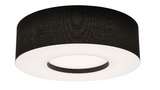 AFX Lighting MCF2432L5AJUD-BK Montclair 24 Inch LED CCT Flush Mount In Black With White Bottom Acrylic Diffuser