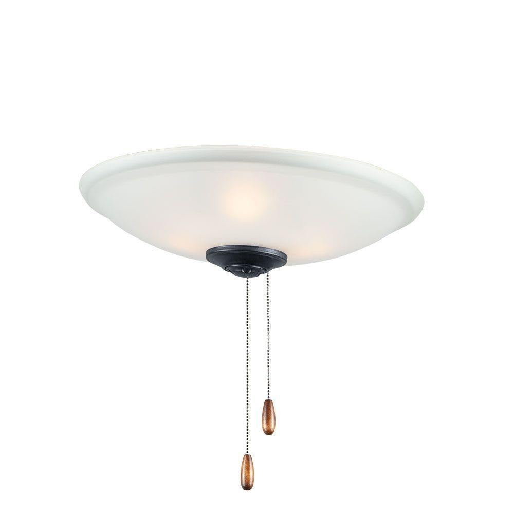Maxim Lighting FKT213FTBK Basic-Max 3 Light 11.75 inch Black Ceiling Fan Light Kit