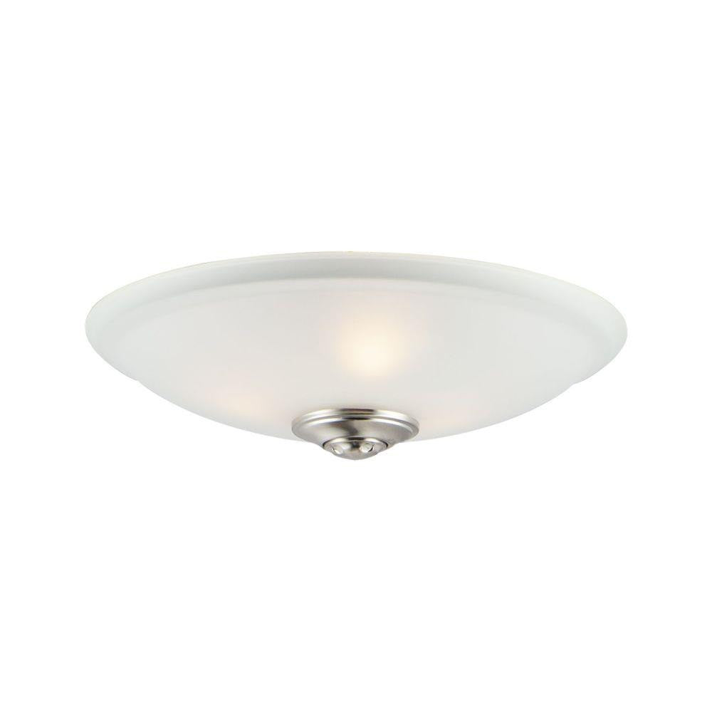 Maxim Lighting FKT213FTSN Basic Max 3 Light Satin Nickel Ceiling Fan Light Kit, product view on white background