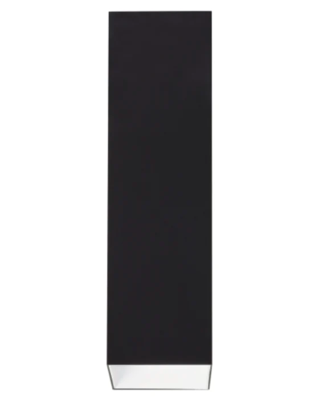 Visual Comfort Architectural 700FMEXO1840BW-LED935 Modern  Exo 18" Tall LED Ceiling Light, Color Temperature 3500K, Beam Spread 40°, Black/Matte White