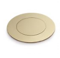 Lew Electric MOI4-PWR2-COMM6-BR-DC Customizable,Flush Mounted, 2-Hour Fire Rated Poke-Through with Four inch Core, (2) single receptacle & (6) Communication Openings, Drop Cover, Brass Finish