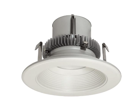 Nora Lighting NLCBC2-45227WW/10EM 4" Cobalt Click LED Retrofit, Baffle, Lumens 1000lm, Wattage 12W, Color Temperature 2700K, White Baffle / White Flange, Pre-Wired for Emergency