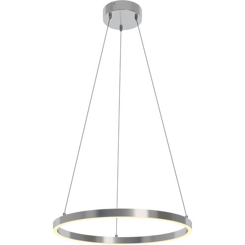 AFX Lighting GLOP24L30D1SN Glo Satin Nickle 24-Inch Two-Light Integrated LED Pendant