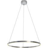 AFX Lighting GLOP36L30D1SN Glo Satin Nickel 36-Inch Two-Light Integrated LED Pendant