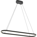 AFX Lighting GLOP4812L30D1BK Glo Black 1 Light 48 inch  Linear Pendant Ceiling Light