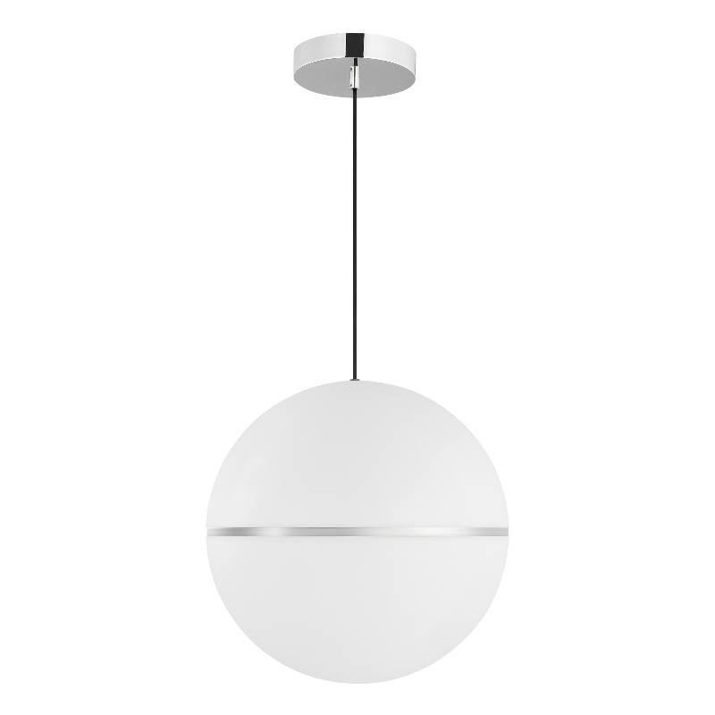 Visual Comfort Architectural 700TDHNE18C-LED930 Modern Sean Lavin Hanea Grande 1-lt 18" LED Pendant Ceiling Light CCT 3000K - Voltage 120V - Finish Chrome