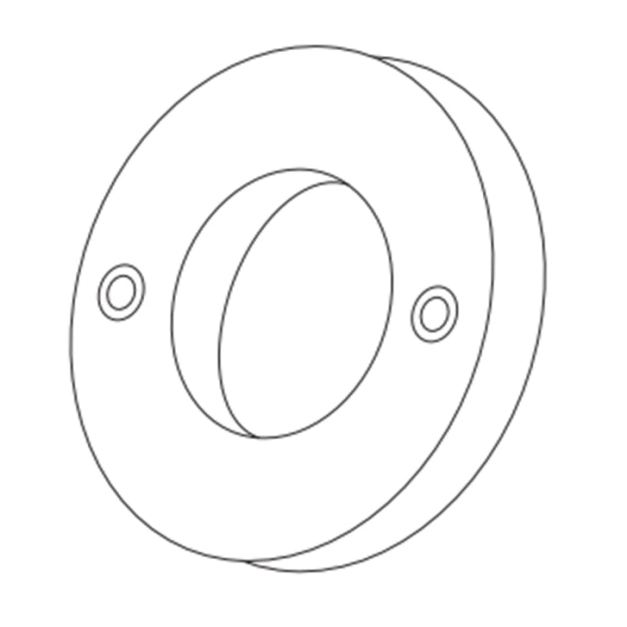 Alloy LED AL-50-19-9961-ALP Hangr 1 Closet Bar - Mounting Rings - 1 Pair with 4 Mounting Screws - Aluminum