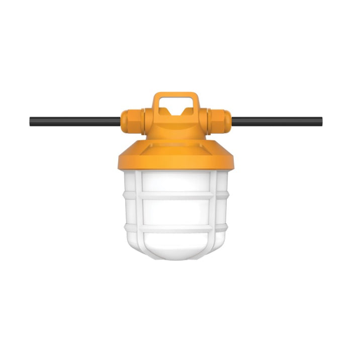 Satco S28976 5-Piece LED Commercial String Light, Wattage 50W, Lumens 6000 lm, Color Temperature 5000K, Orange