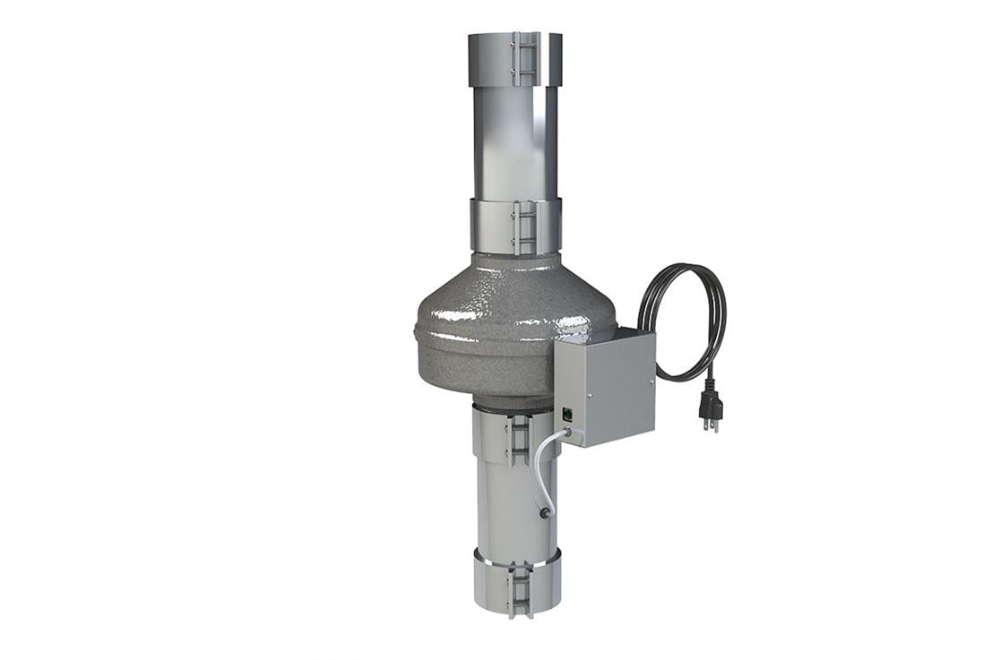 Panasonic VTX-DEDPV Atmosphere 198 CFM 1 Sone Wall Mounted Dryer Booster With Integrated Lint Trap And LED Indicator Panel