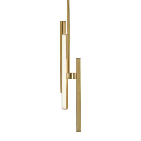 AFX Lighting IDRP04LAJD1SB 4-in 24W Indra Pendant Light, 1350 lm, 120V-277V, CCT Select, Satin Brass