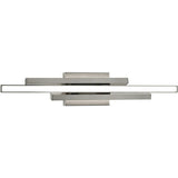 AFX Lighting IDRV2405LAJUDSN 24-in 22W Indra Vanity Light, 1625 lm, 120V-277V, CCT Select, Satin Nickel