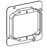 ORBIT 52200T 2 Inch Square Box 2-Gang G2 Steel Device Ring 4-11/16"