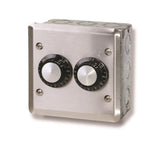 Infratech 14-4105 Dual Flush Mount Input Regulator With Stainless Steel Wall Plate And Gang Box